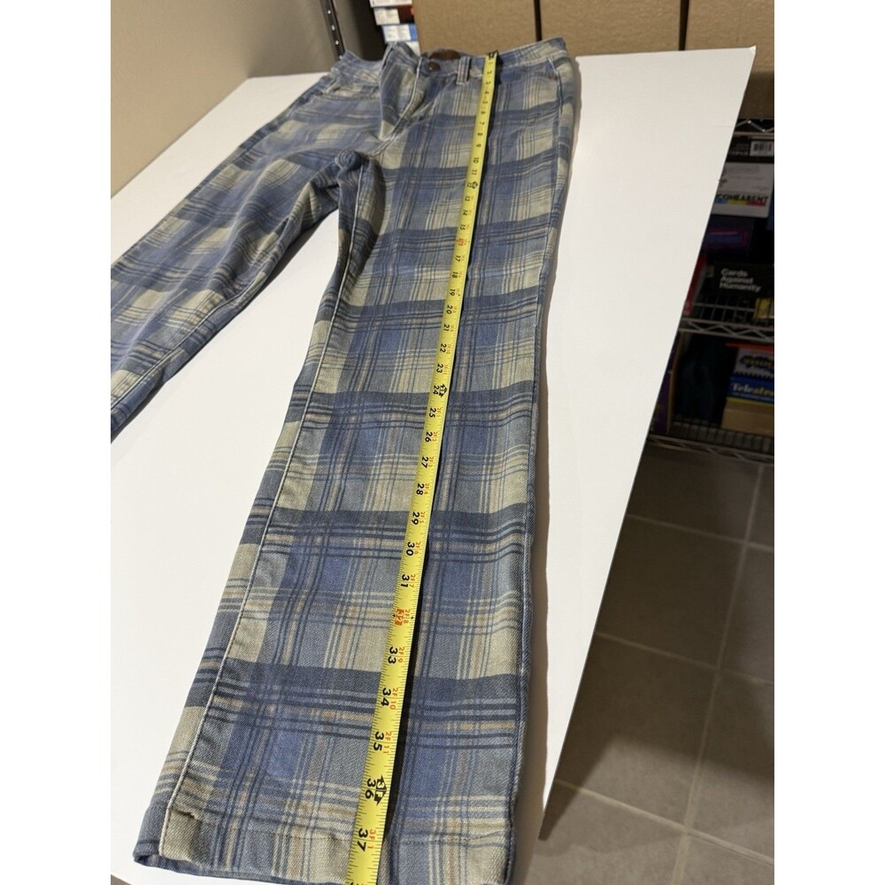 Judy Blue Women's High Waist  Vintage Look Plaid Straight 7 / 28 - Picture 11 of 12